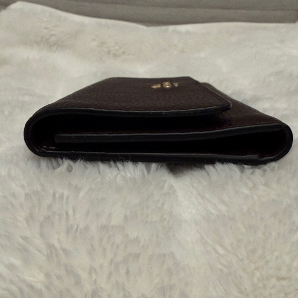 NEW Coach Dark Brown Leather Wallet - Picture 3 of 6